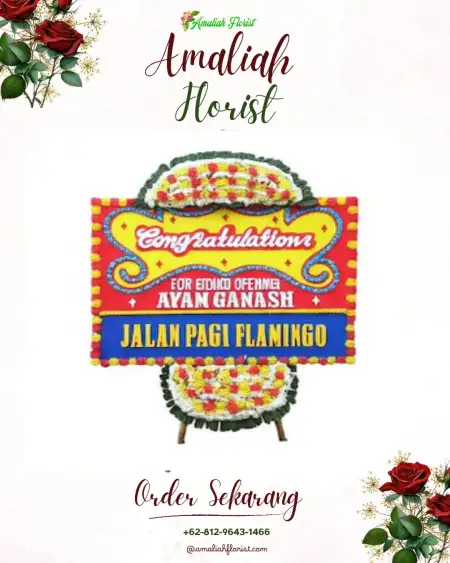 Sewa Papan Bunga Kayo